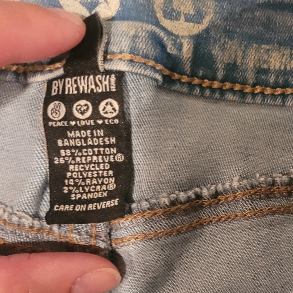 Rewash Size 7/28 Distressed Jeans - Picture 4 of 5